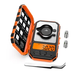 Mini High-Precision Digital Scale - Professional Milligram Weighing (Orange)