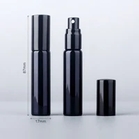 6PCS 10ML Portable UV Glass Refillable Perfume Bottle With Aluminum Atomizer Spray Bottles Sample Empty Containers 2