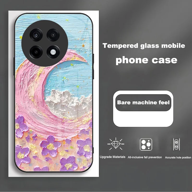 Tempered Glass Shockproof Protective Case with Hard PC Cover