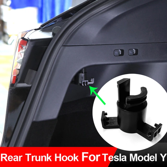 Kofferraum haken für Tesla Modell y Zubehör Aufbewahrung halter für Tesla  Modell y Tasche Regenschirm Kleiderbügel Heck koffer Haken Zubehör -  AliExpress