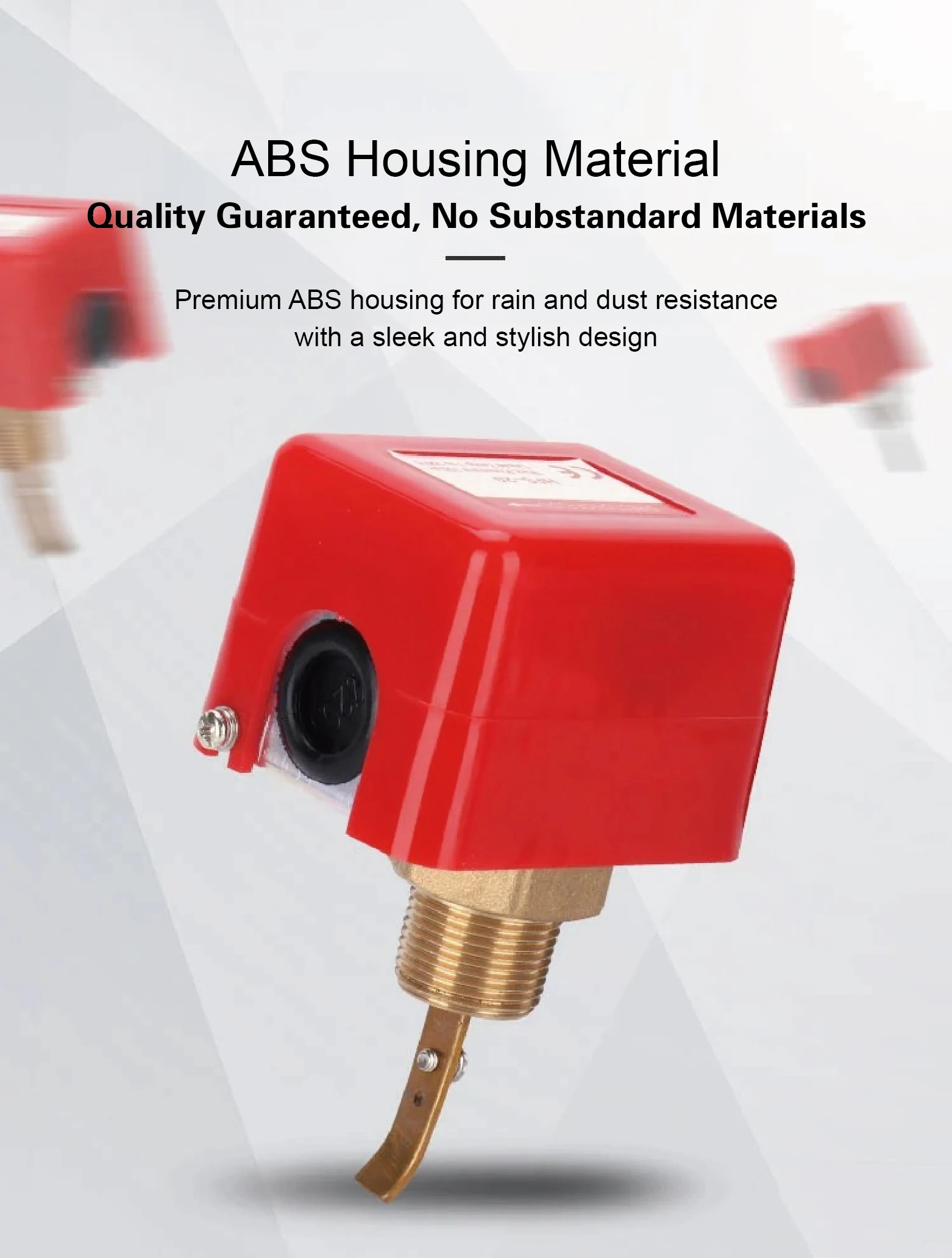 HFS-15/20/25 Water Paddle Flow Switch G1/2 G3/4 G1 Brass Stainless Steel Liquid