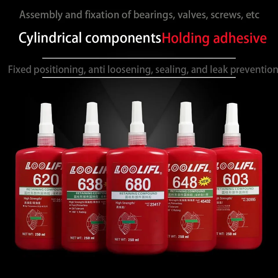 601 620 648 Hold Glue Loctite Cylindrical Bearing Glue Fastening Caulking Seal Anaerobic 603 641 609 638 640 Clearance Fixed anaerobic glue