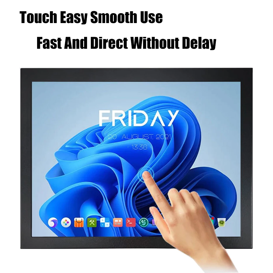 9.7 Inch 2K Touch Screen HDMI-compatible LCD for Raspberry Pi Orange Pi Windows PC Display with Cortical Case Portable Monitor