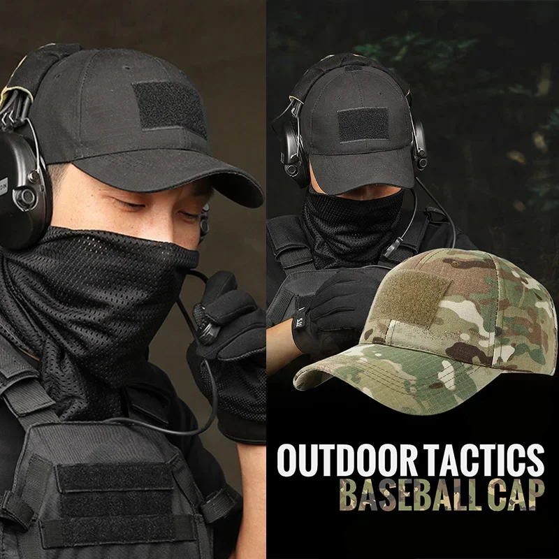 Camouflage Hat Baseball Cap Tactical Hat Tactical Cap Outdoor Sport Baseball Cap Camouflage Hat Camo Hunting Camping Hiking Fishing Caps For Men