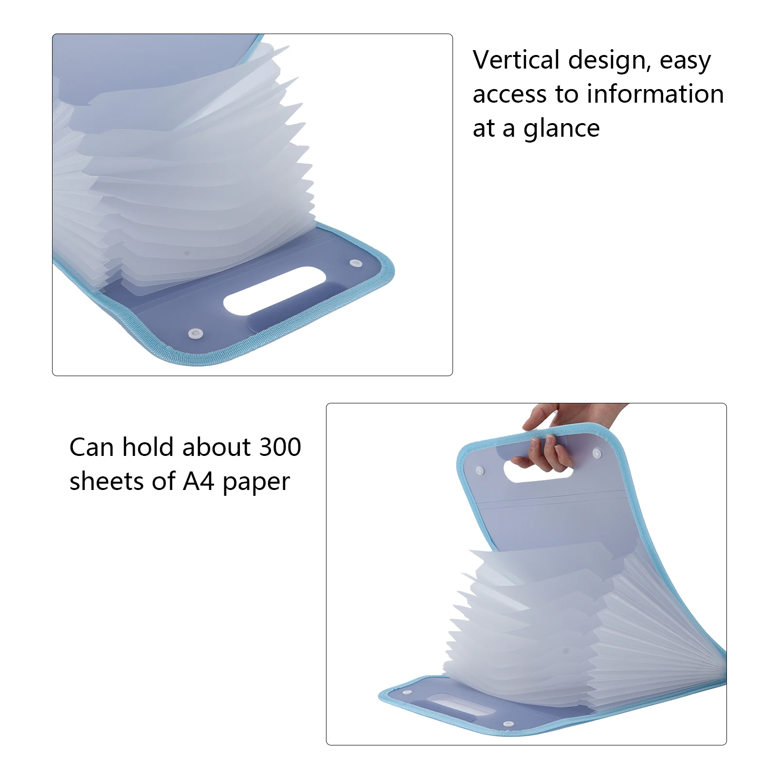 【Sale】Folder 13 Layers Large Capacity Easy Store Waterproof Antifouling File Folders for Organize Files Accordion Folder