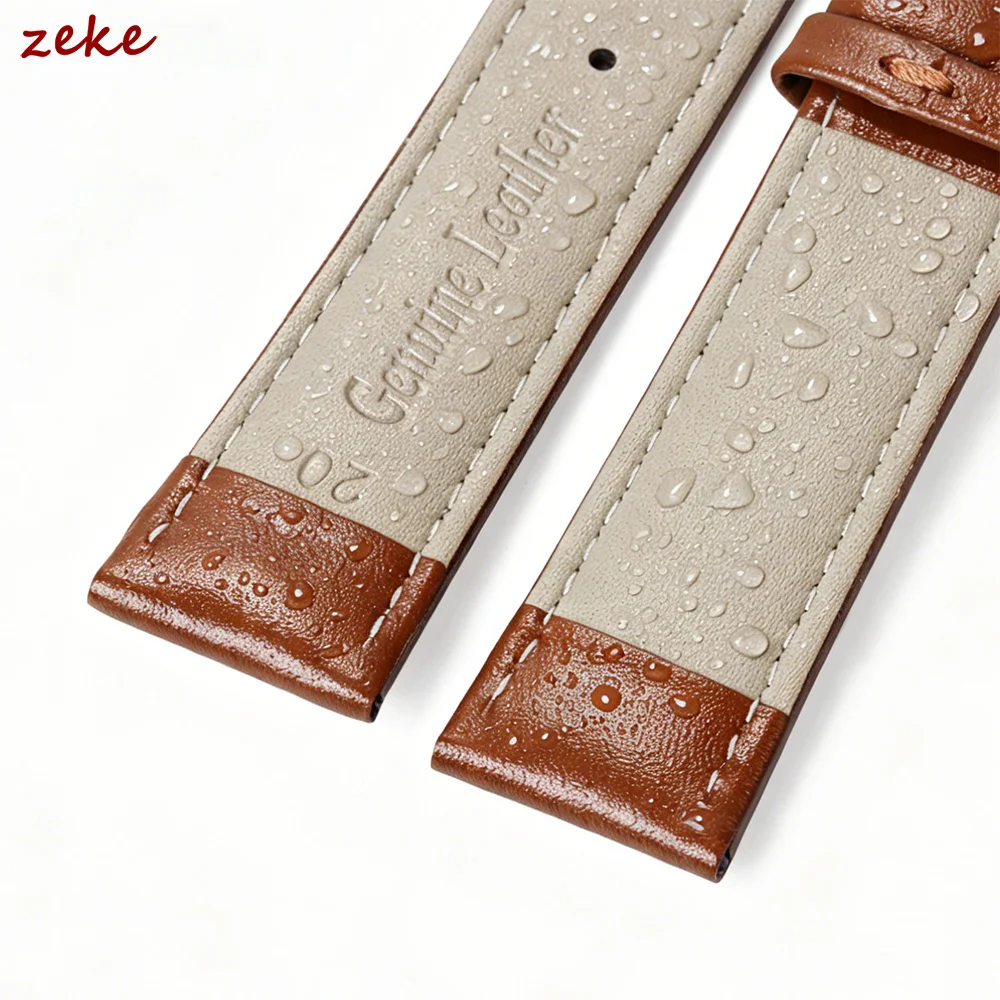 Luxurious Genuine Calfskin Leather Watch Band – Universal Fit Bracelet Strap Accessories