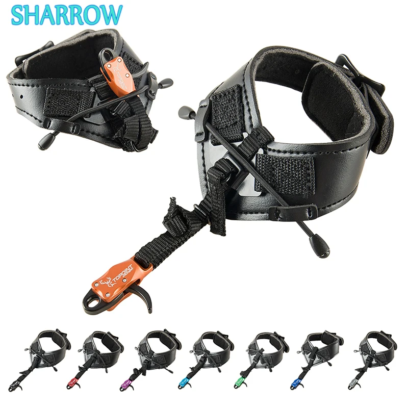 Archery Caliper Release Aid Compound Bow Wrist Strap Adjustable Right Left Hand for Bow and Arrow Hutning Shooting Accessories