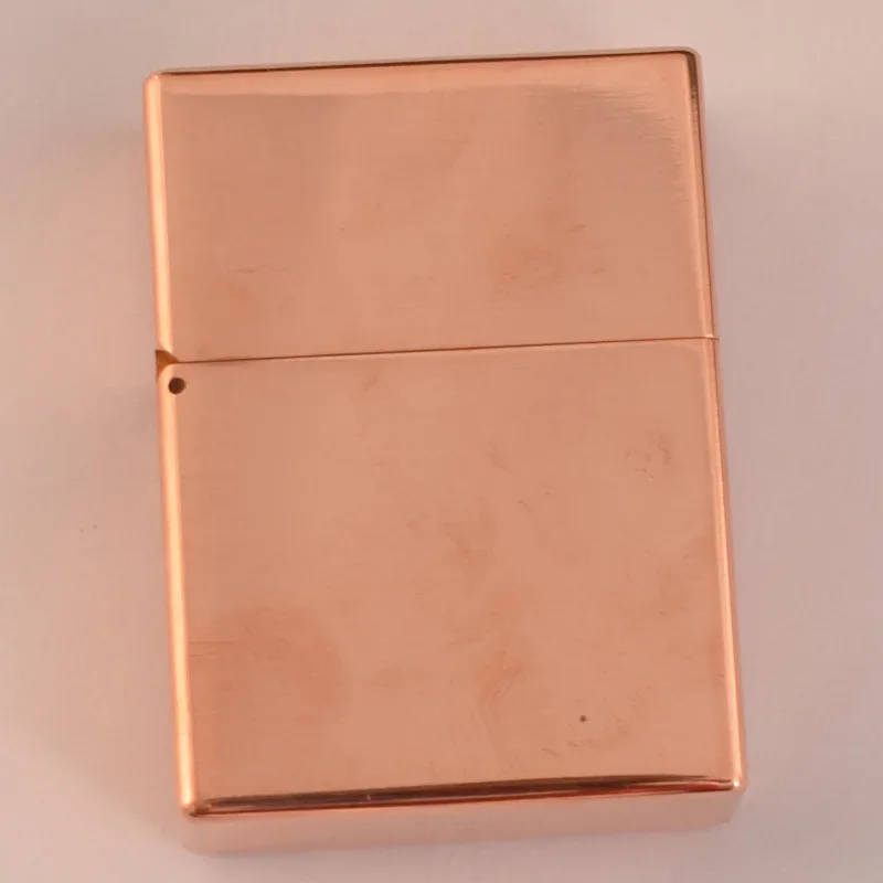Heavy Trench Red Copper Body Thickened Kerosene Lighter Red Copper Inner Liner Grinding Wheel Ignition Smoking Accessories 250g 4