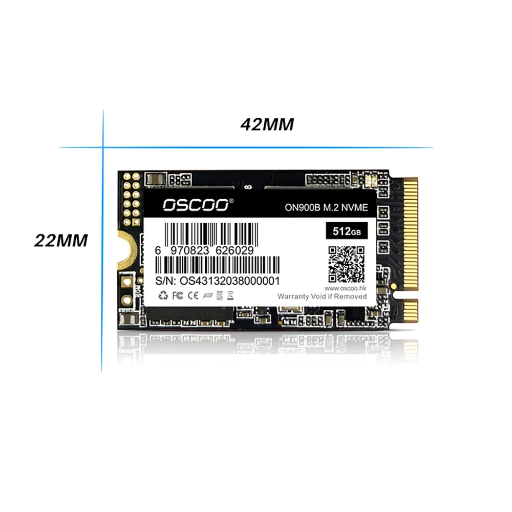 Фото Твердотельный накопитель OSCOO Nvme M2 Pcie M.2 Ssd 256 ГБ 512 ГБ 1 ТБ, жесткий диск M.2 2242, жесткий диск для ноутбука, настольного компьютера, оптовая продажа, Прямая поставка №5