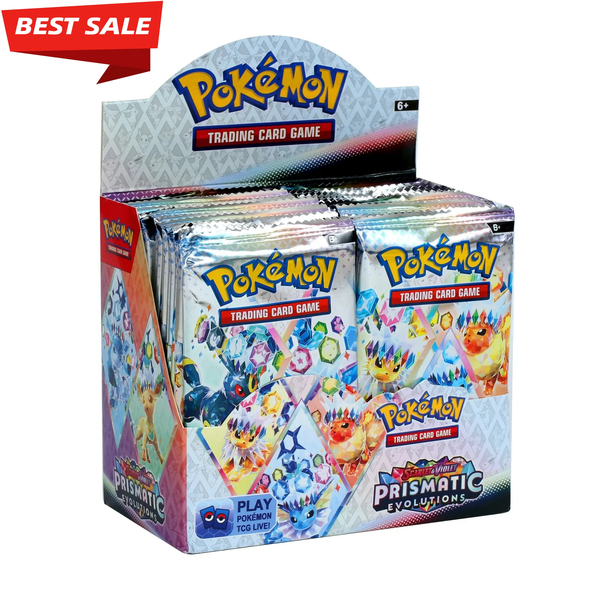 360 Cartas Pokémon Prismatic Evolutions Scarlet Violet 151 Destined Rivals Black Bolt, Cartas de Batalla en Inglés