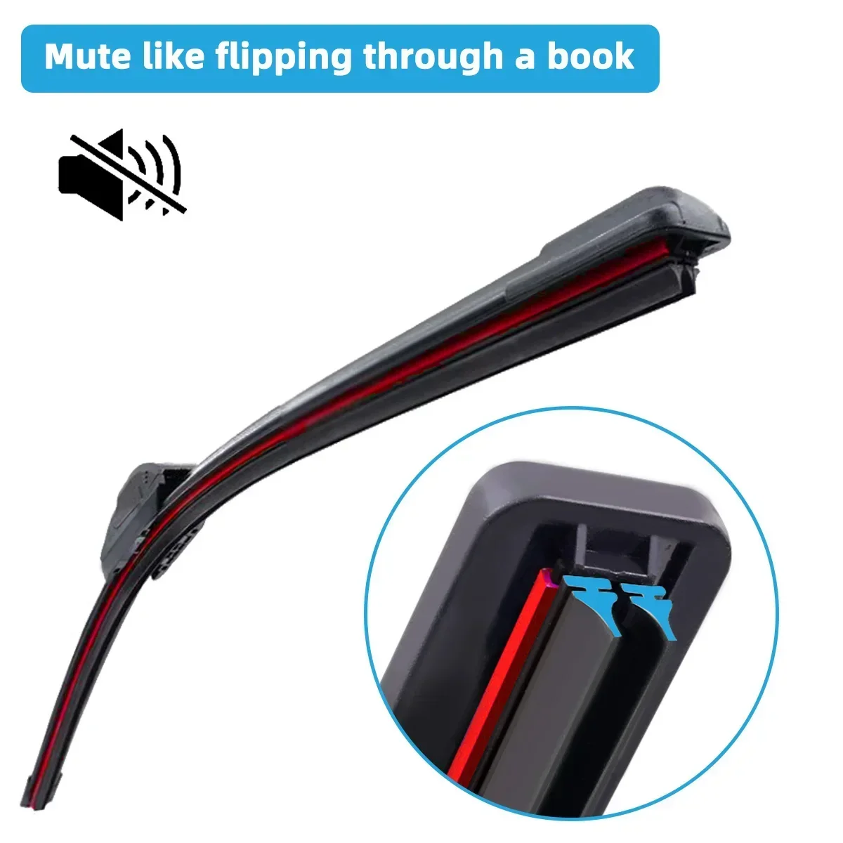 Universal Front Car Windshield Wiper Blades Double Layer Rubber Frameless Bracketless Brushes Accessories Windscreen Window car wiper blades