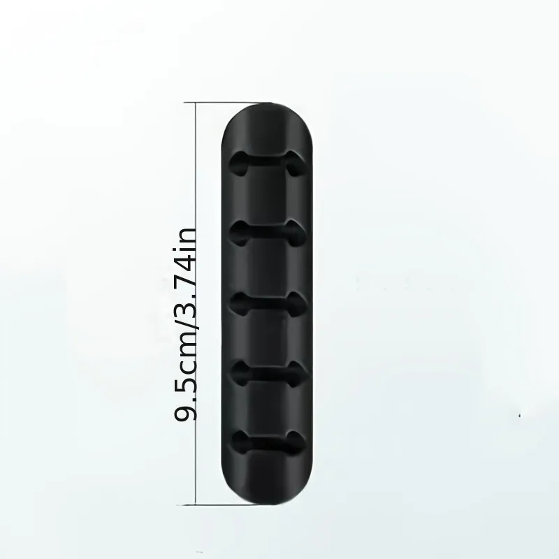 Multi-Groove Cable Organizer for Easy Wire Management, Ideal for Desktops, Homes, Offices, and Bedside Tables