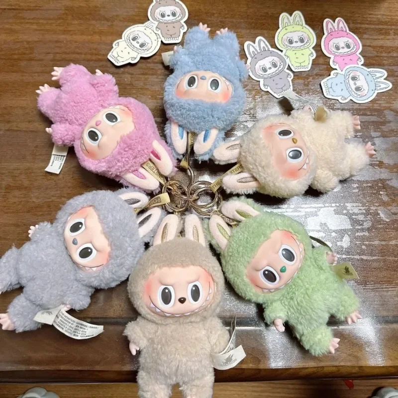 Популярная Милая коробка Labubu с монстрами, игрушки, кардиомакарон, Kawai, модель рандомная, сумка, брелок, подарки, хорошее качество, Реплика