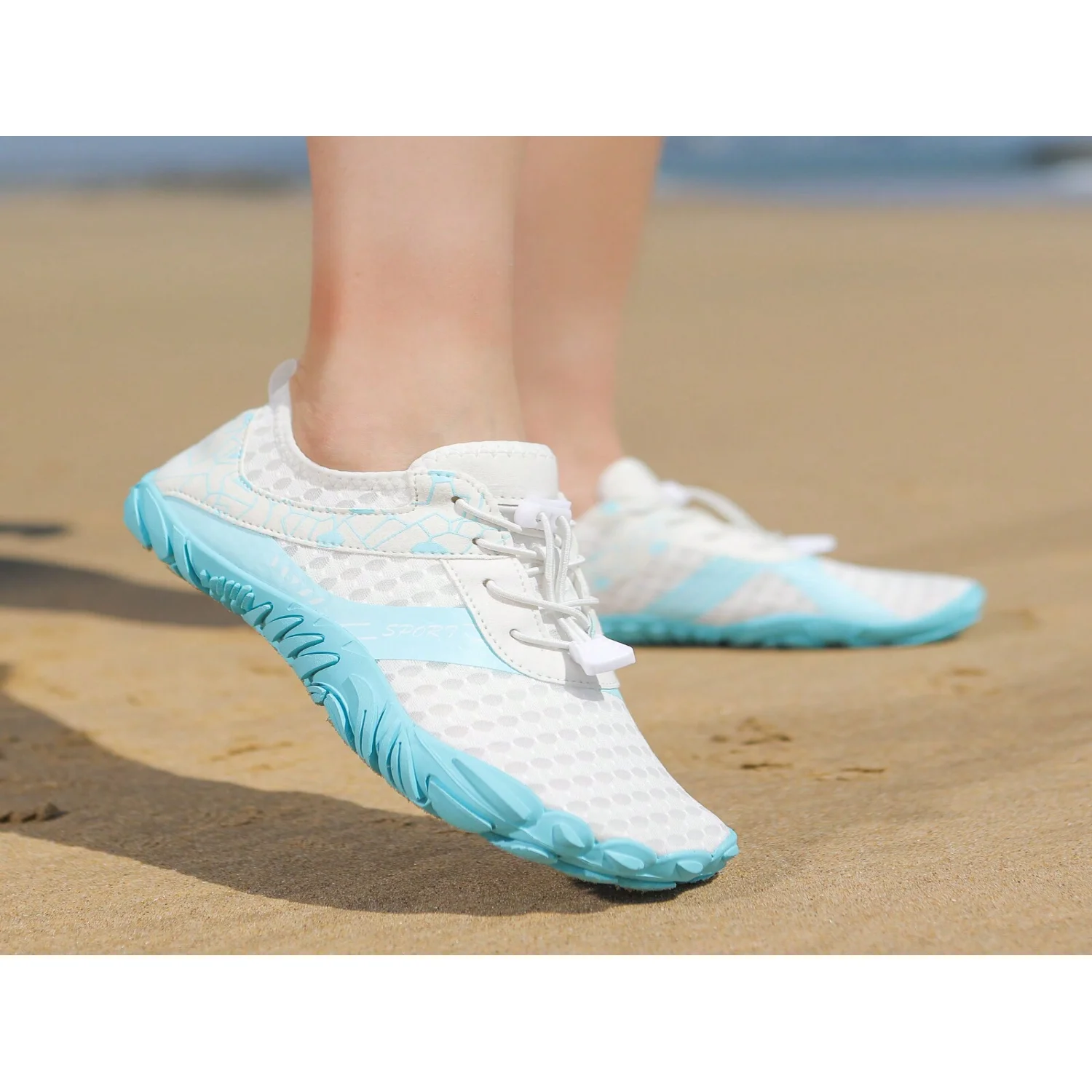 Women's Outdoor Lightweight Water Sports Shoes, Quick-Dry Aqua Shoes, Multifunctional Socks Shoes