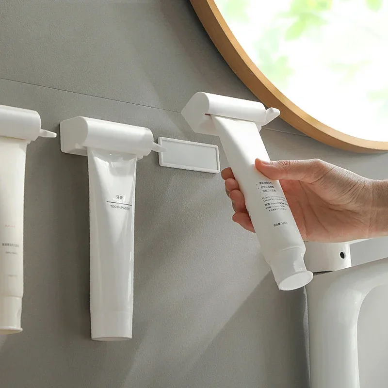 Toothpaste Squeezer Tooth Brush Holder Bathroom Accessories Wall Toothpaste Squeezer Magnetic Lazy Squeeze Toothpaste Clip Bathroom Rack