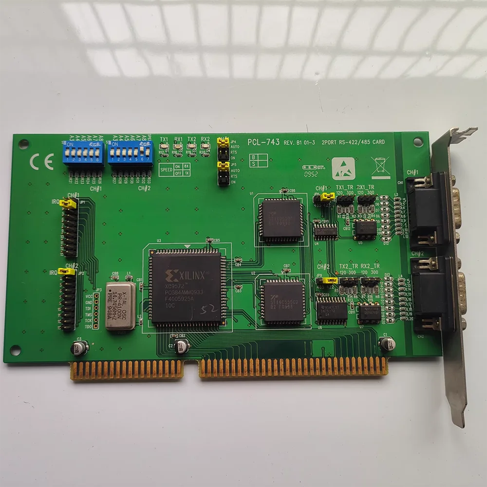 어드밴텍 PCL-743 REV.B1 01-3 2포트 RS422/485 카드용 통신 카드
