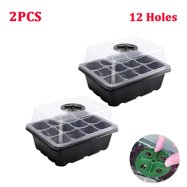 2pcs Black 12 holes