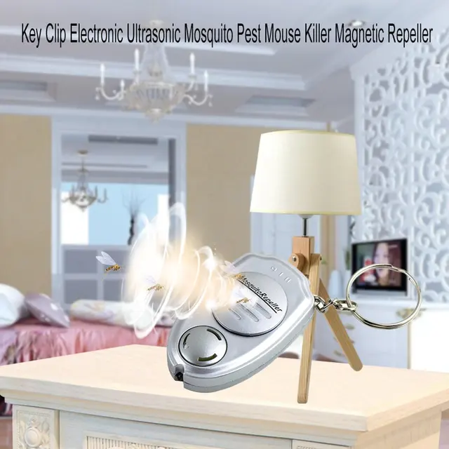 Forró 2022 1Db Mini Hordozható Kulcstartó Elektronikus Ultrahangos Visszaszorító A Kártevők Szúnyogához - Image 5