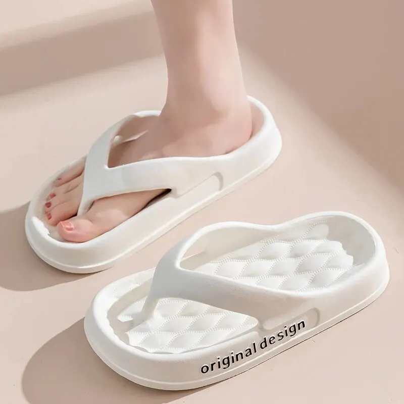 Women's Platform Non-slip Slippers, Solid Color Indoor Flip FlopsWomen's Footwear ZYT2438 — view 5
