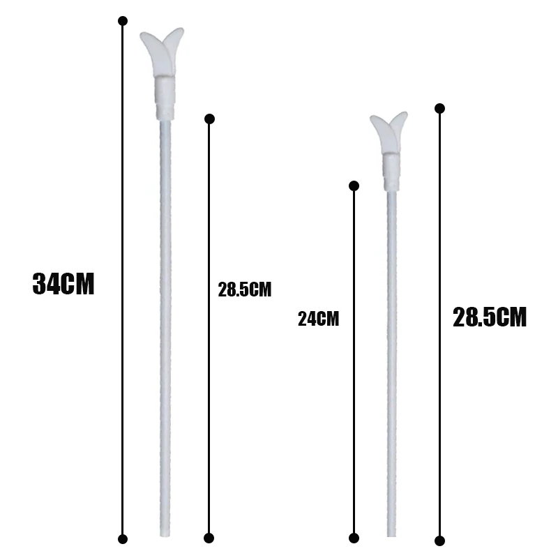 PTFE 교반 바 PTFE 교반기 혼합 패들, 머들러 산성 알칼리 고온 저항, 29cm/34mm
