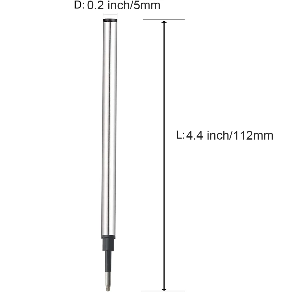 1000 개/대 검정 파랑 빨강 잉크 금속 교체 가능한 젤 펜 리필 원활하게 쓰기 0.5mm 파인 포인트 학교 사무실 문구 선물