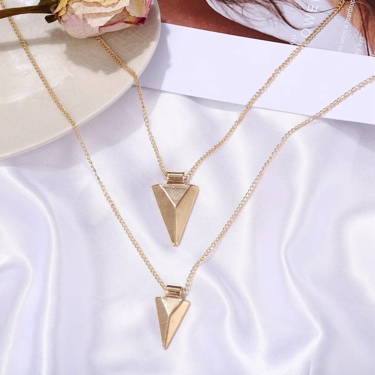 Simple Multilayer Triangle Metal Accessories