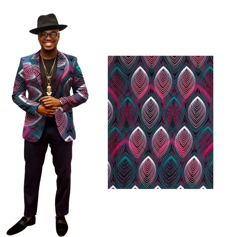 Ankara African Geometric printed cotton wax printing Guaranteed Wax Patchwork Cotton Tissu High Quality for Dress