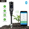 Smart Soil PH Meter 0.0~14.0pH Bluetooth Soil Tester Data Logger Temp Acidity Analyzer for Hydroponics Planting Garden Farmland 1