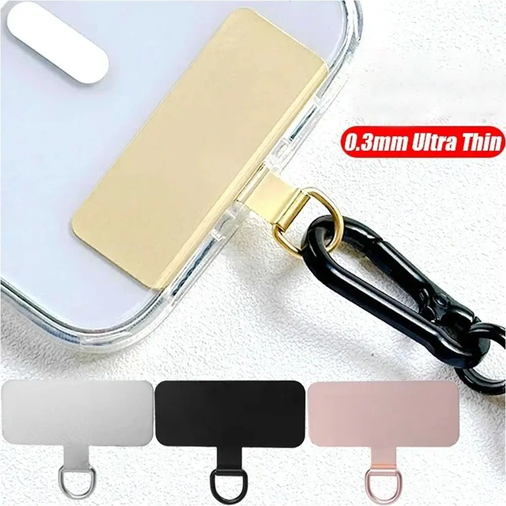Universal Metal Phone Lanyard Card Holder with Tether Tab