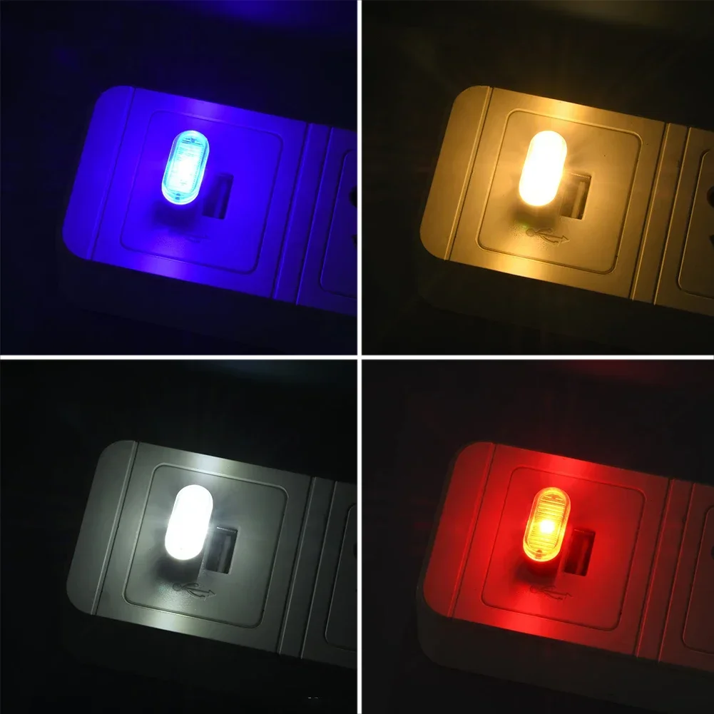 USB Auto Colorful LED Interior Atmosphere Light - Decorative Car Accessory Lamp