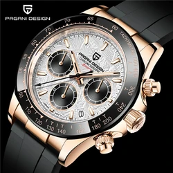 PAGANI DESIGN Watch For Men 1664 Top Brand Luxury Japan VK63 Quartz Wristwatches Automatic Date Chronograph Gold Reloj Hombre
