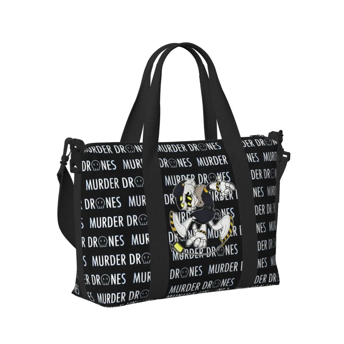 Movies Murder Drones Anime Tote Bag Women Large Capacity Games Beach Gym Shoulder Travel Bag