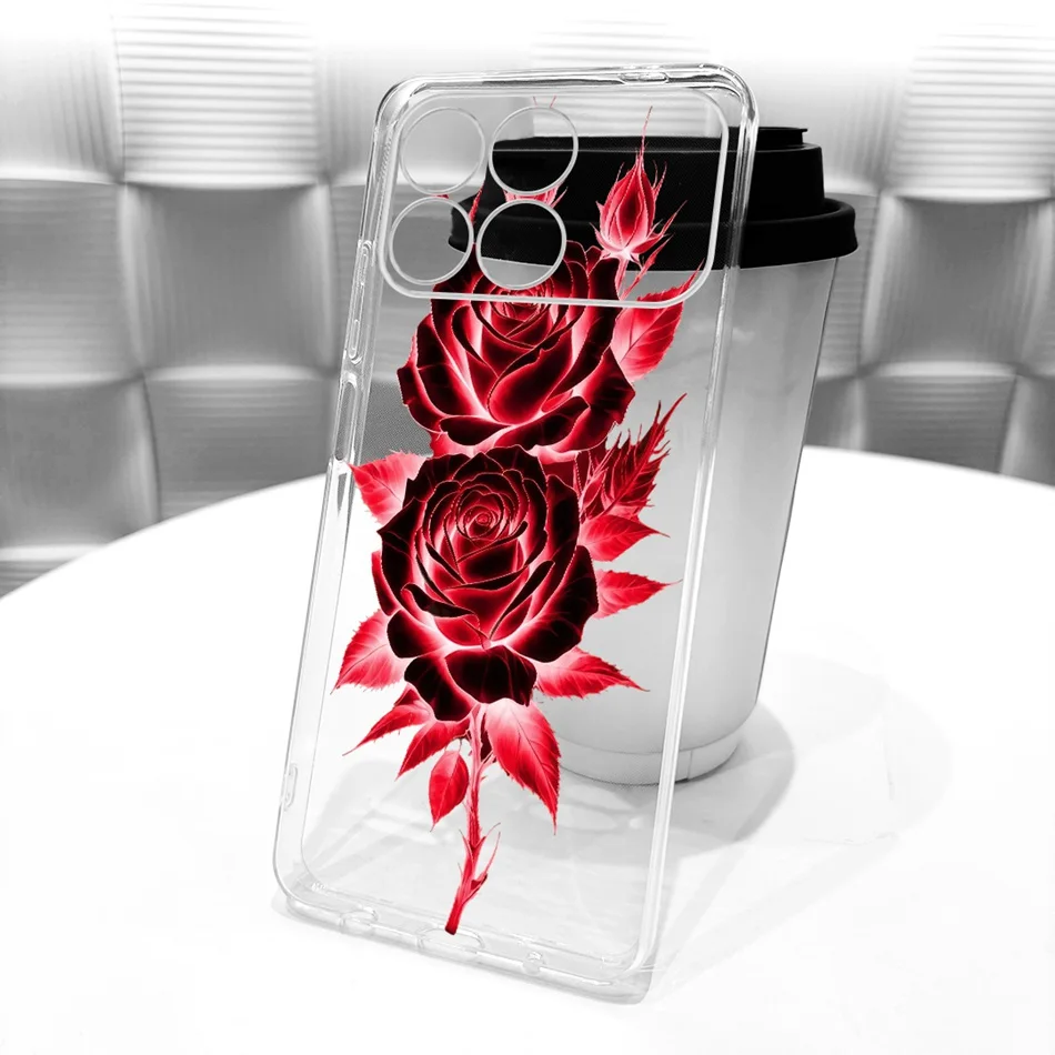 New Simple Style Transparent TPU Soft Silicone Phone Case