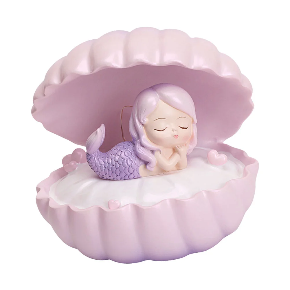 

Mermaid Night Lamp Shell Small Night Lamp Ornament Girl Dream Shell Lamp Fairy Decor Night Lamp Crafts Children Sleep Gift