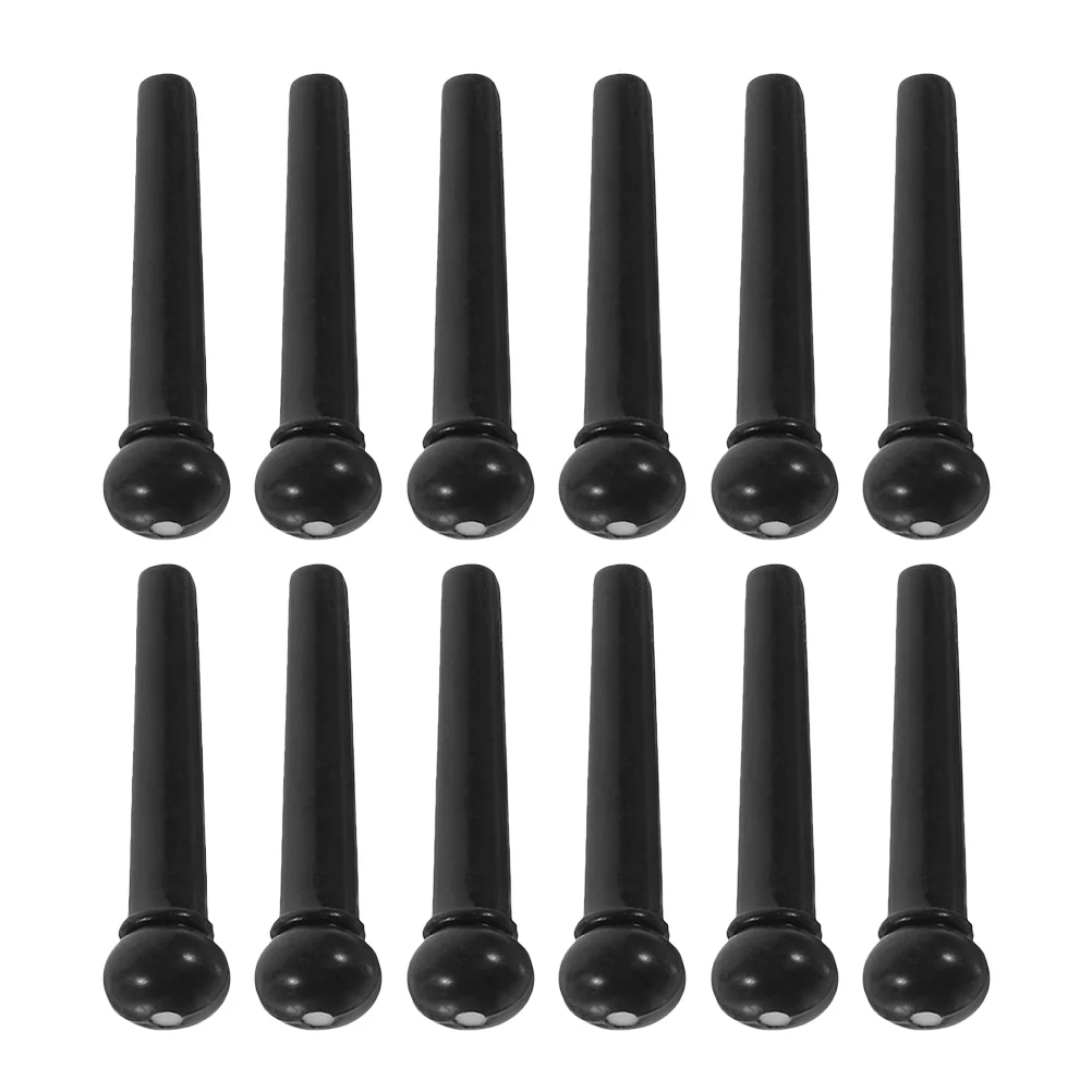 

12 Pcs Acoustic Guitar Guitar String Nails Accesories Pegs Bridge for Acoustic The Strings Folk Pin Abs