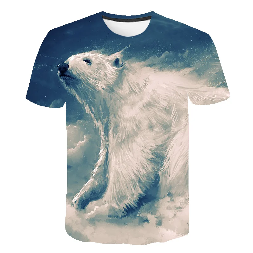 Russian Bear T-Shirts Russia Flag 3D Printed Streetwear Men Women Fashion Oversized Short Sleeve T Shirt Kids Tees Tops Clothing printed t shirt