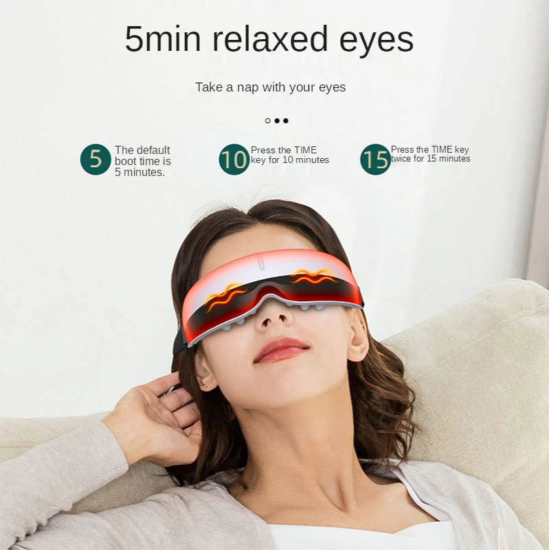 Wireless Folding Smart Eye Massage Device Multi-frequency Vibration Eye Fatigue Amblyopia Wireless Eye Care Device