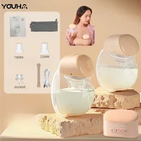 YOUHA Wearable Breast Milk Pump Handsfree BPA Free Low Noise Powerful Suction Portable 3Mode&10Levels Electric Breast Pump BB-P1 1