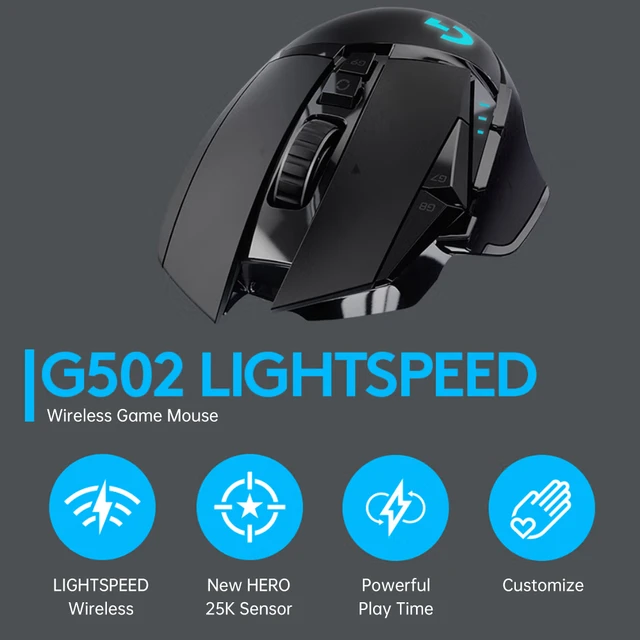Logitech G502 Hero K/DA High Performance Wired Gaming Mouse, Hero 25K,  LIGHTSYNC RGB, Adjustable Weights, 11 Programmable Buttons, On-Board  Memory