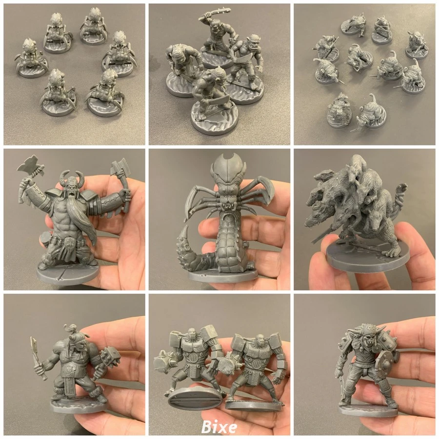Lot Rat King Stalker Scorpion Orc Grubbers Tribal Minions Monster Myth Board  Game Miniatures Expansion Kickstarter Models - Action Figures - AliExpress