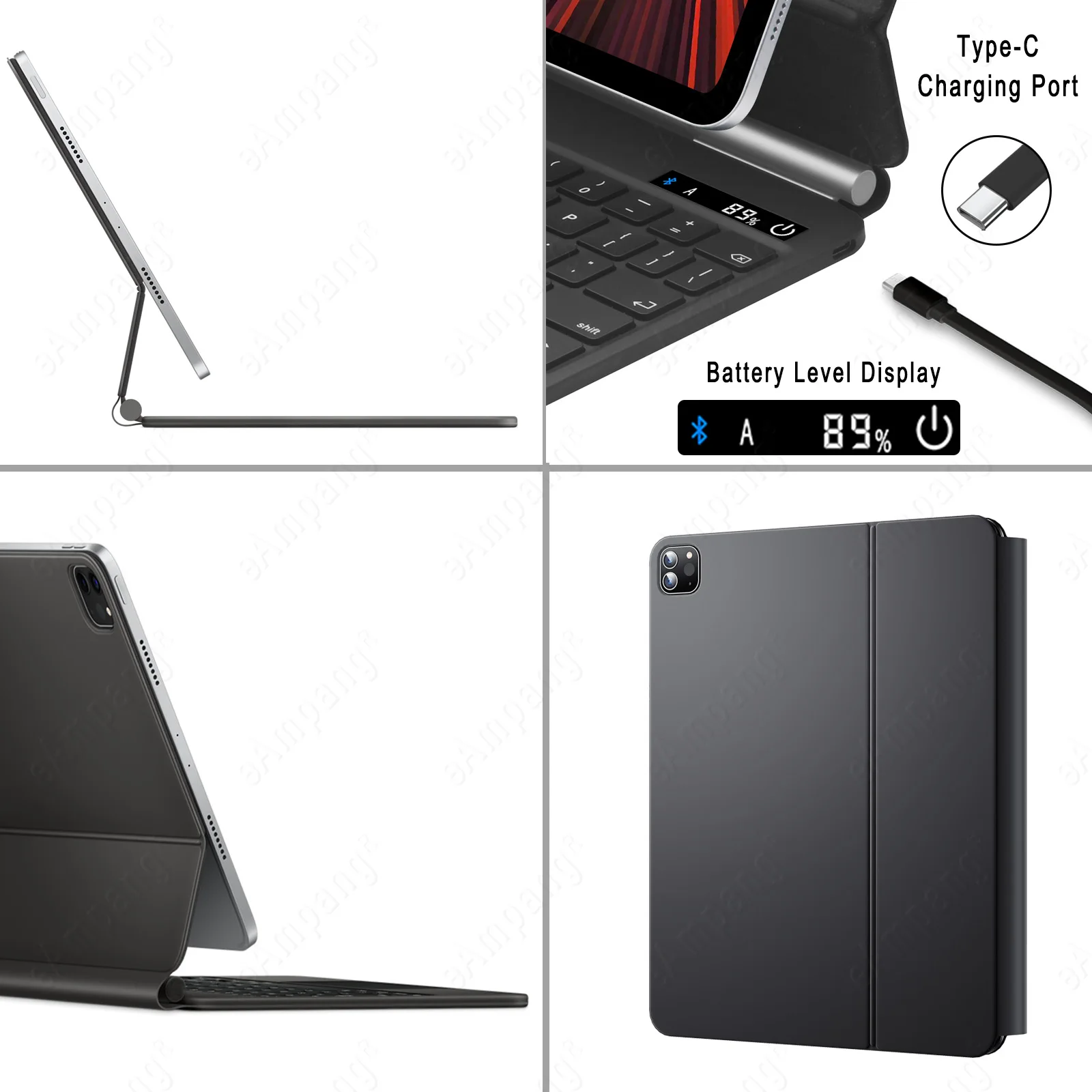 Typecase Touch Keyboard Case for iPad Pro 12.9 6th/5th/4th/3rd Gen  (2022/2021/2020/2018)