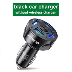 Enhanced Magnetic Wireless Car Charger with Automatic Infrared Induction and Fast Charging Phone Holder (Car Charger Black)