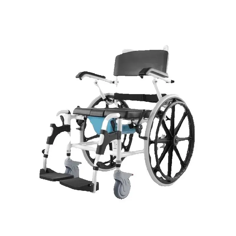 Multifunctional Shower Wheelchair with Adjustable Caster Wheels