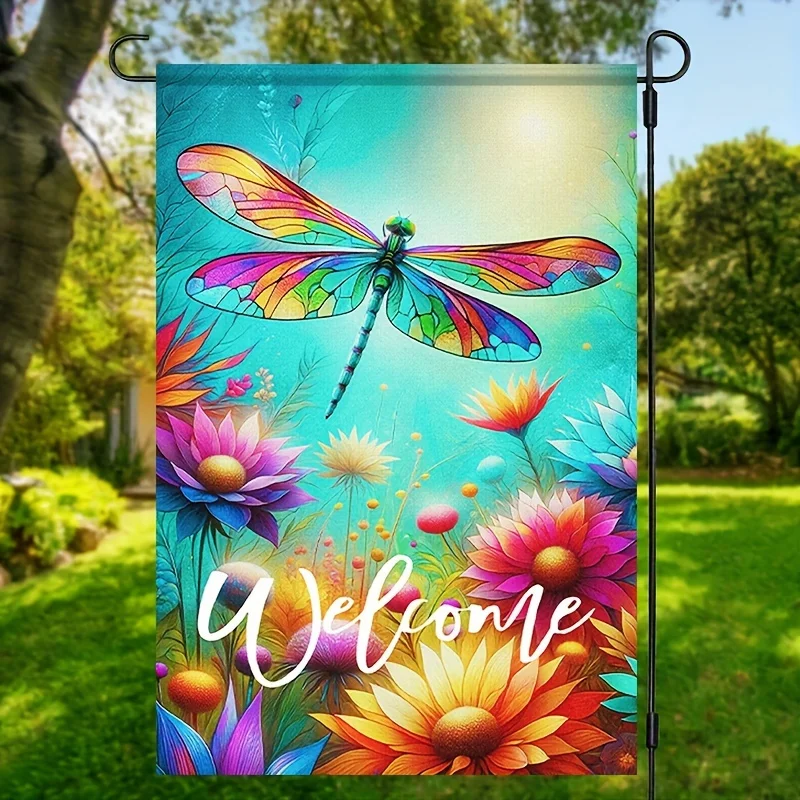 Dragonfly Two-Sided Garden Flag 2