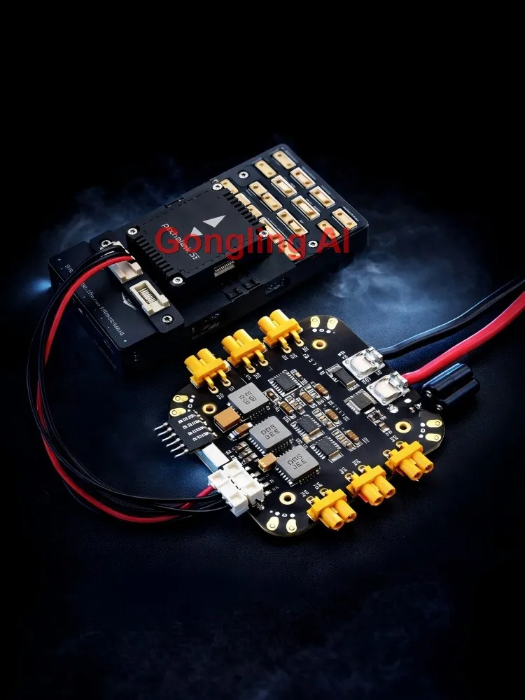 홀리브로 PM03D 파워 모듈, 플라이트 컨트롤러 호환, I2C 파워 모니터 사용, XT30 XT60 커넥터 포함, RC FPV 드론 부품용