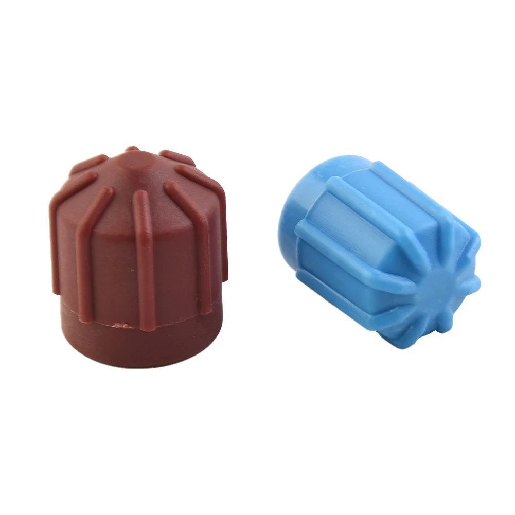 

A/C Valve Cap Air conditioning valve core set Dust Cover AC Auto Kit R134a Plastic Refrigerant Valve Durable New