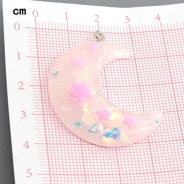 66 Pezzi Mini Sfere Di Vetro Con Glitter Stella | Ciondoli Per Bijoux Fai Da Te | Pendenti Colorati