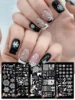 Snowflake Christmas Nail Stamping Plates Love Leaves Hat Design Printing Plates Nails Art Stencil Stamp Tools Nails Decoration 2