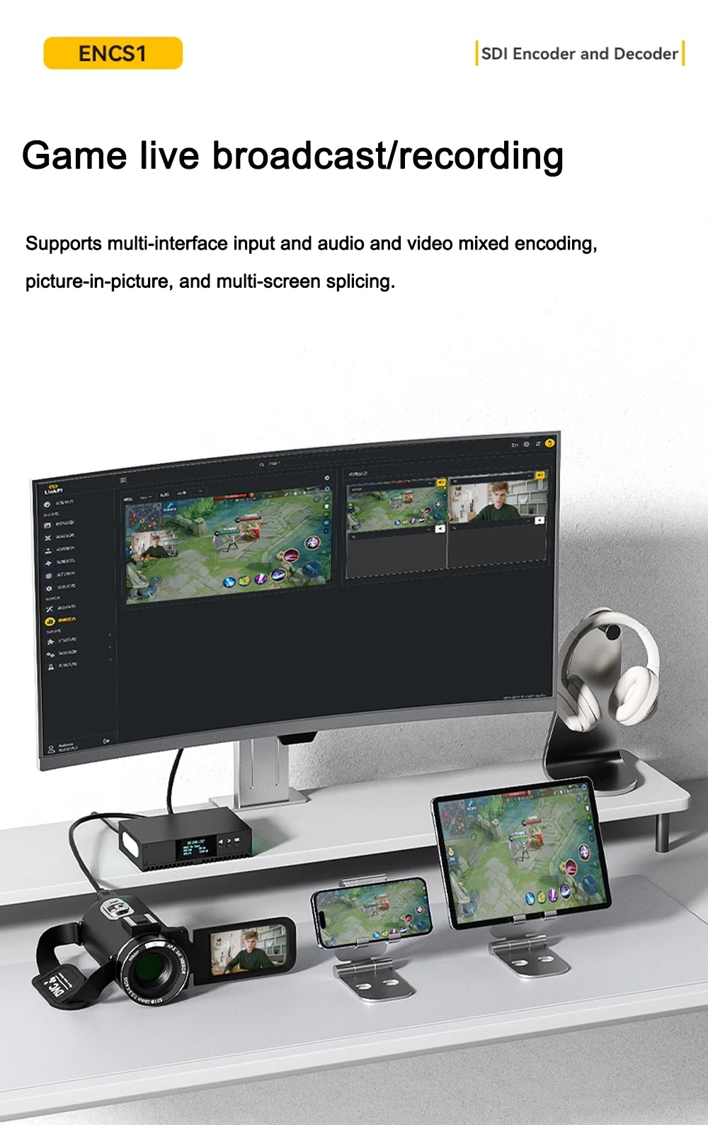 Link Pi ENCS1 3G-SDI Video Codec Encoder NDI Decoder 2GB RAM 8GB EMMC 4K 1080P S