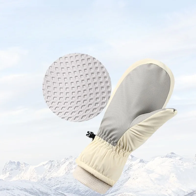 Winter Gloves Women Skiing Snowboarding Can Touch Screen Waterproof Ski Mitten Thermal Fleece Snow Gloves Snowmobile Mittens 2